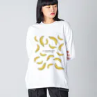 sunflw-oods サンフロウズの17バナナ ju-nanabanana 17ばなな Big Long Sleeve T-Shirt