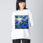 AQUAMETAVERSEのブルーハワイ　Tomoe bb 2712 Big Long Sleeve T-Shirt