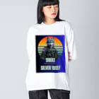 SaBATaNのSWAT シルバーウルフ1 Big Long Sleeve T-Shirt