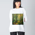 positive_poem05の森の中で創作活動 Big Long Sleeve T-Shirt