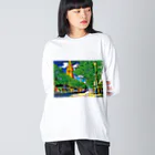 GALLERY misutawoのオーストラリア メルボルンのスワンストンストリート Big Long Sleeve T-Shirt