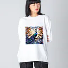 タカヤマ・サイトの絢爛豪華・孔雀 Big Long Sleeve T-Shirt