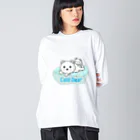 chicodeza by suzuriのひんやりしろくま Big Long Sleeve T-Shirt