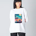 okagiの車 ビッグシルエットロングスリーブTシャツ