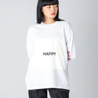 suiのHAPPY ビッグシルエットロングスリーブTシャツ