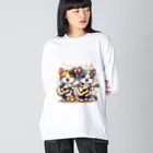 チェリモヤのねこコーラス 13 Big Long Sleeve T-Shirt