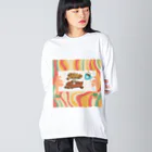 Cafe Mokaのティータイム Big Long Sleeve T-Shirt