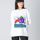 レトロの世界を旅するナスビー Big Long Sleeve T-Shirt