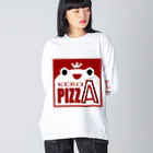 雑貨屋kerori(ザッカヤケロリ）のKERO PIZZA（ケロピザ） ビッグシルエットロングスリーブTシャツ