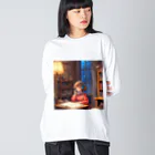 ハッピーハッピープラザ！のlo-fi girl ビッグシルエットロングスリーブTシャツ