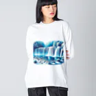 チェリモヤの滝紀行 02 Big Long Sleeve T-Shirt