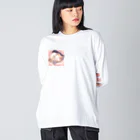 ゆったりの癒し系！猫のTシャツグッズ ビッグシルエットロングスリーブTシャツ