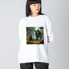 やるか、やらぬか？本人次第の戦闘開始 Big Long Sleeve T-Shirt