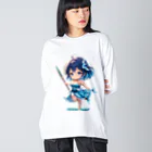 studio AzurのPisces　魚座 ビッグシルエットロングスリーブTシャツ