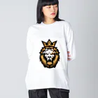 アニマル宮殿の王者ライオン Big Long Sleeve T-Shirt