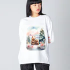 Rimasaraの冬でも寒くないよ Big Long Sleeve T-Shirt