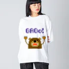 みっちのGAOo！熊 ビッグシルエットロングスリーブTシャツ