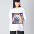 はなにゃんのおうちの虹色に輝くかわいい白猫ちゃん2 Big Long Sleeve T-Shirt