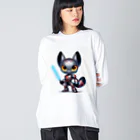 ゆうちゃんNFTいいねの耳長フェネックちゃんヒーローバージョン Big Long Sleeve T-Shirt