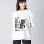 KONEKO_NEKOの子猫の散歩 Big Long Sleeve T-Shirt