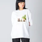 kumamia（くまみあ）のくまの３兄弟（ぱんだん） Big Long Sleeve T-Shirt