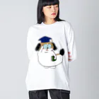 マツバラのもじゃまる博士 Big Long Sleeve T-Shirt