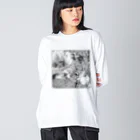 ユキ・アイコ・ヤマネart storeの【私の瞳に乾杯】ペン画描き起こしグッズ Big Long Sleeve T-Shirt