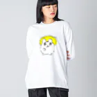 しもむらちべそのグッドグッドハム公ちゃん ビッグシルエットロングスリーブTシャツ