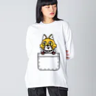 キャットＣのこうじょうけんがくのキャットCポッケ Big Long Sleeve T-Shirt