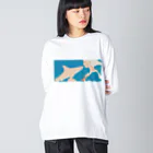 さかたようこ / サメ画家の彼女はサメが好き eye Trimming ビッグシルエットロングスリーブTシャツ