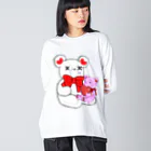 CEのSAKEくま Teddy ビッグシルエットロングスリーブTシャツ