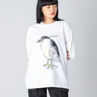 オズマジョの五位鷺 Big Long Sleeve T-Shirt