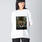 308GTBooのCAT ビッグシルエットロングスリーブTシャツ