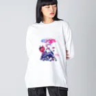 loveclonesの白雪姫と小人のサーカステント ビッグシルエットロングスリーブTシャツ