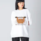 なないろLab.のWe love canoeing ! ビッグシルエットロングスリーブTシャツ