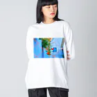 moromoroのhana Big Long Sleeve T-Shirt