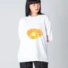 yumiのふくと橙 ビッグシルエットロングスリーブTシャツ