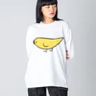 まめるりはことりのとことこセキセイインコルチノーちゃん【まめるりはことり】 Big Long Sleeve T-Shirt