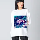 Fantastic FrogのFantastic Frog -Wild Version- Big Long Sleeve T-Shirt