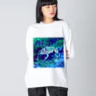 Fantastic FrogのFantastic Frog -Moonlight Version- Big Long Sleeve T-Shirt