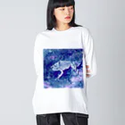 Fantastic FrogのFantastic Frog -Tanzanite Version- Big Long Sleeve T-Shirt