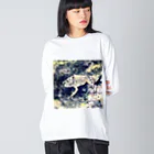 Fantastic FrogのFantastic Frog -Edo Ukiyoe Version- Big Long Sleeve T-Shirt