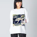 Fantastic FrogのFantastic Frog -Edo Ukiyoe Version- ビッグシルエットロングスリーブTシャツ