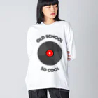 gemgemshopのOLD SCHOOL, SO COOL ビッグシルエットロングスリーブTシャツ