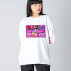 銭に目がくらむ。のギャル盛れ Big Long Sleeve T-Shirt