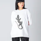 ツバメ堂のとかげちょろり(上向き） Big Long Sleeve T-Shirt