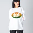 みけにっけ商店の花粉症LOGO Big Long Sleeve T-Shirt