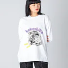 kokoshibaのガルルしばいぬ ビッグシルエットロングスリーブTシャツ