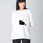 toripenのクロネコチヤン  Big Long Sleeve T-Shirt