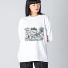 井上フヂヲのきのこ大会 Big Long Sleeve T-Shirt